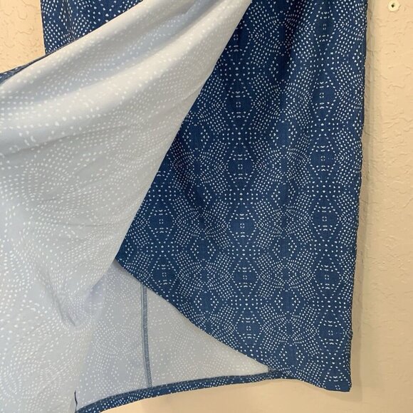 RipSkirt Hawaii Bali Blue Wrap Skirt Cover Up Womens Small Pocket Beach pool - Picture 7 of 10